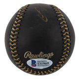 Chevy Chase Fletch Authentic Signed Black Oml Baseball BAS Witnessed #I31969