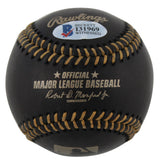 Chevy Chase Fletch Authentic Signed Black Oml Baseball BAS Witnessed #I31969