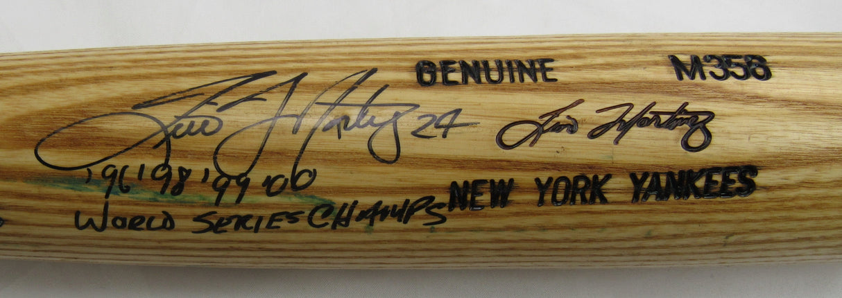 Tino Martinez Louisville Slugger M358 Game Used Signed Auto Baseball Bat w/ World Series Insc