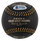 Chevy Chase Fletch Authentic Signed Black Oml Baseball BAS Witnessed #I31969