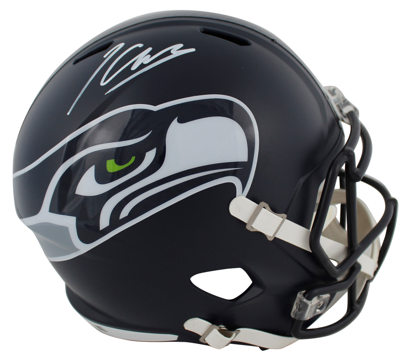 Seahawks Kenneth Walker III Signed Full Size Speed Rep Helmet BAS Witnessed