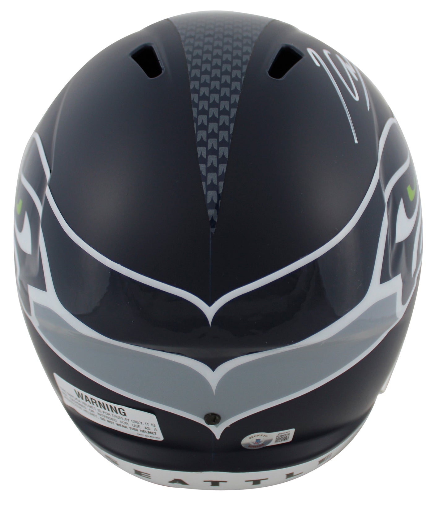 Seahawks Kenneth Walker III Signed Full Size Speed Rep Helmet BAS Witnessed