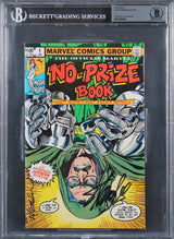 Stan Lee & Michael Golden Authentic Signed No-Prize Book #1 Comic BAS Slabbed
