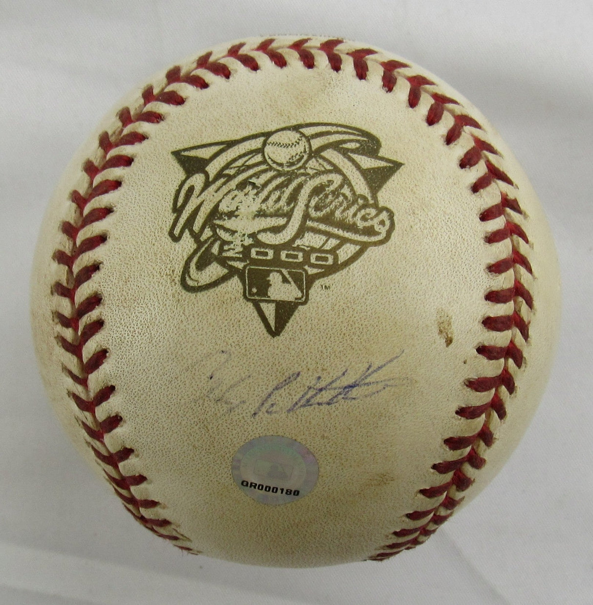 Andy Pettitte Signed Rawlings Baseball MLB Hologram - Game Used World Series Ball.