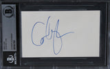 Courtney Love Hole Authentic Signed 3x5 Index Card Autographed BAS Slabbed 2