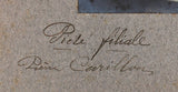Auguste Rodin "Pour solliciter" Authentic Signed Matted 6.25x9 Photo BAS