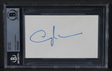 Cary Elwes The Princess Bride Authentic Signed 3x5 Index Card BAS Slabbed