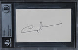 Cary Elwes The Princess Bride Authentic Signed 3x5 Index Card BAS Slabbed