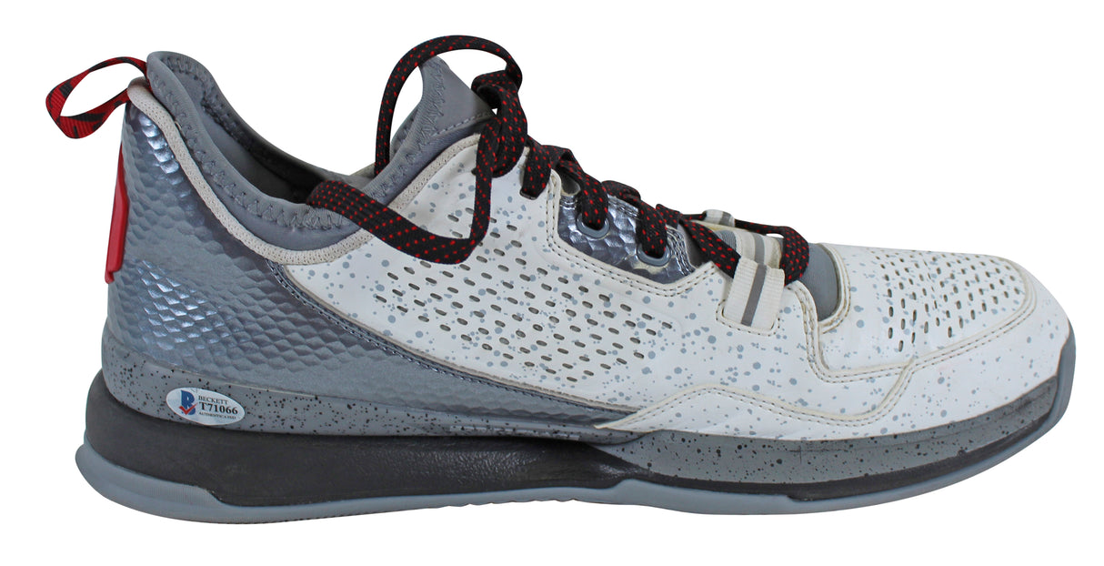Blazers Damian Lillard Signed 2015 Game Used Adidas Shoes Photomatched RPM & BAS