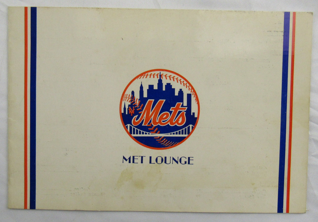 Leon Janney Signed Auto Lounge Mets Pamphlet
