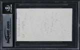 Nichelle Nichols Star Trek Authentic Signed 3x5 Index Card BAS Slabbed