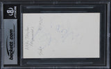 Nikki Taylor S.I. Swimsuit Model Authentic Signed 3x5 Index Card BAS Slabbed
