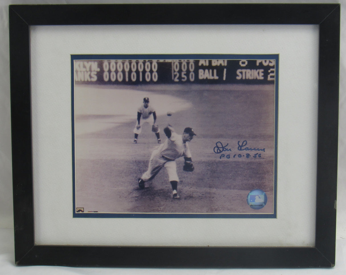 Don Larsen Signed Framed 8x10 Photo JSA CN60132