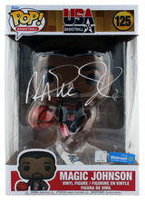Magic Johnson Signed 10" USA Basketball #125 Funko Pop Figure BAS Wit #W421701
