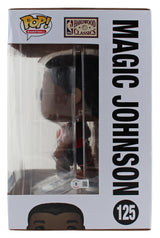 Magic Johnson Signed 10" USA Basketball #125 Funko Pop Figure BAS Wit #W421701