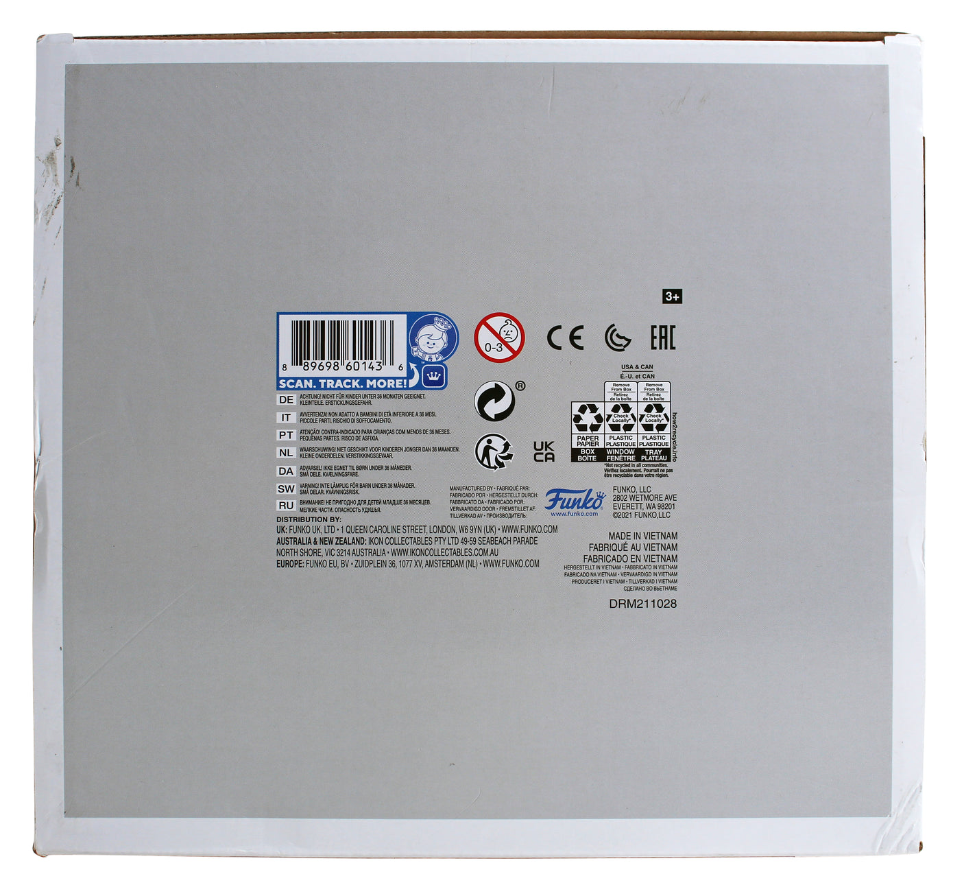 Magic Johnson Signed 10" USA Basketball #125 Funko Pop Figure BAS Wit #W421701