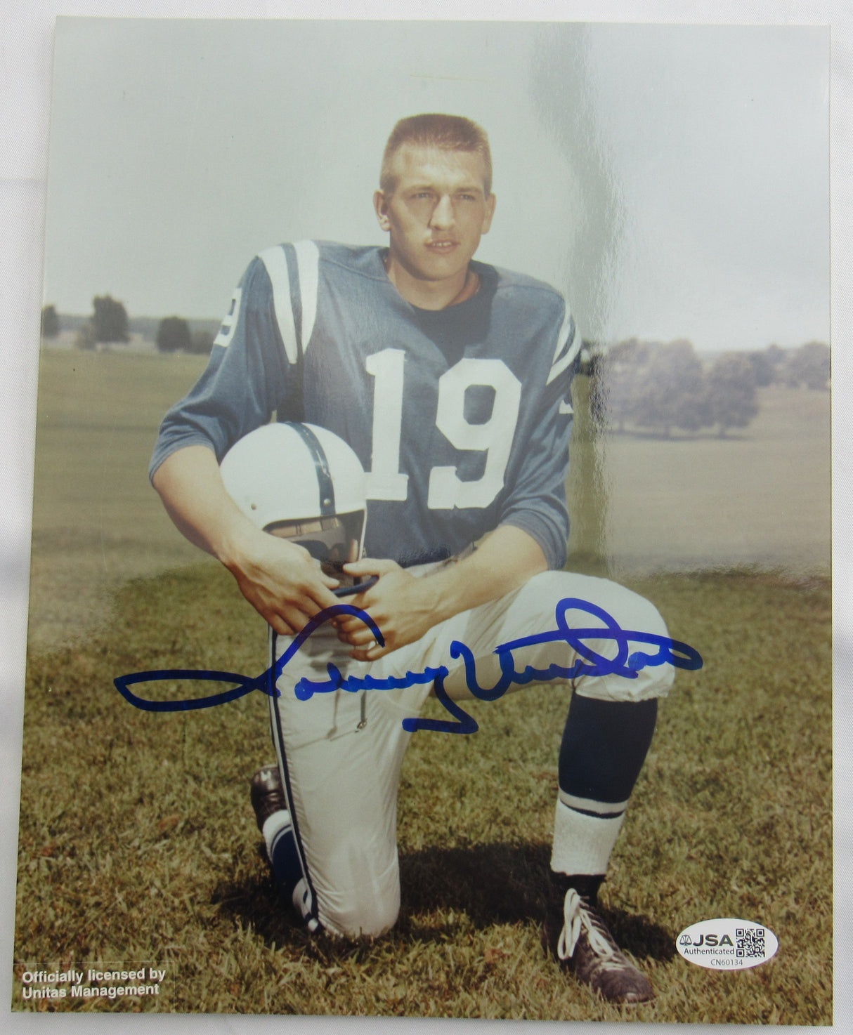 Johnny Unitas Signed 8x10 Photo CN60134