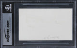 Michael York Austin Powers Authentic Signed 3x5 Index Card BAS Slabbed