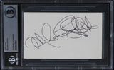Melanie Griffith Fear City Authentic Signed 3x5 Index Card BAS Slabbed 2