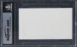 Merv Griffin The Merv Griffin Show Authentic Signed 3x5 Index Card BAS Slabbed 1