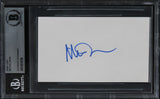 Michael Mann Heat Authentic Signed 3x5 Index Card Autographed BAS Slabbed 1