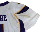 Vikings Brett Favre 2009 Game Used White Reebok Road Jersey Photo Matched