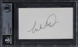 Michael Dorn Star Trek First Contact Signed 3x5 Index Card BAS Slabbed 1