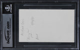 Michael Dorn Star Trek First Contact Signed 3x5 Index Card BAS Slabbed 1