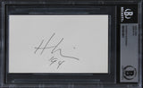 Herb Ritts "194" Authentic Signed 3x5 Index Card Autographed BAS Slabbed 2
