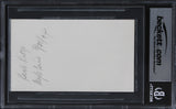 Herb Ritts "194" Authentic Signed 3x5 Index Card Autographed BAS Slabbed 2