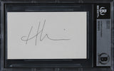 Herb Ritts Photographer Authentic Signed 3x5 Index Card Autographed BAS Slabbed