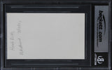 Herb Ritts Photographer Authentic Signed 3x5 Index Card Autographed BAS Slabbed