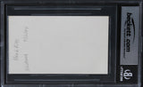Herb Ritts Photographer Authentic Signed 3x5 Index Card Autographed BAS Slabbed