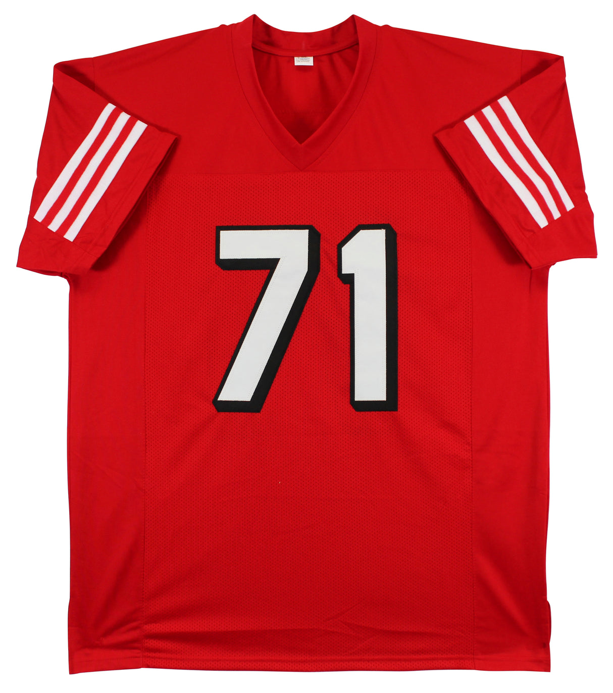 Trent Williams Authentic Signed Red Pro Style Jersey w/ Dropshadow BAS Witness