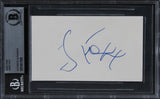 Jamie Foxx Ray Authentic Signed 3x5 Index Card Autographed BAS Slabbed