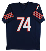 Jim Covert "HOF 20" Authentic Signed Navy Blue Pro Style Jersey BAS Witnessed