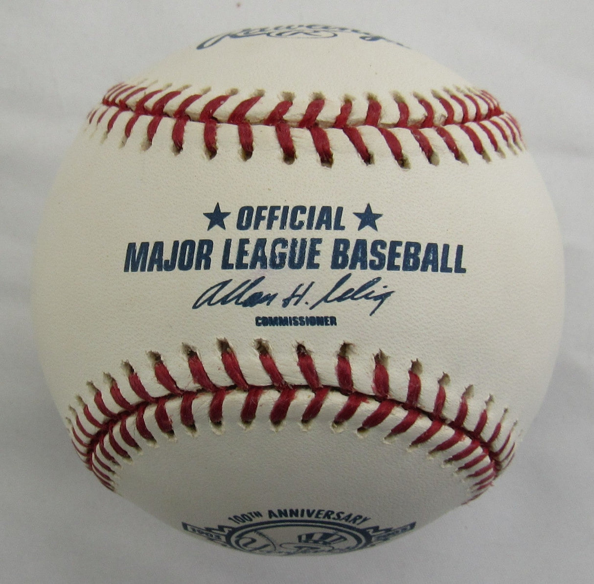 Don Zimmer Signed Auto Rawlings Yankees 100th Anniversary Baseball B152