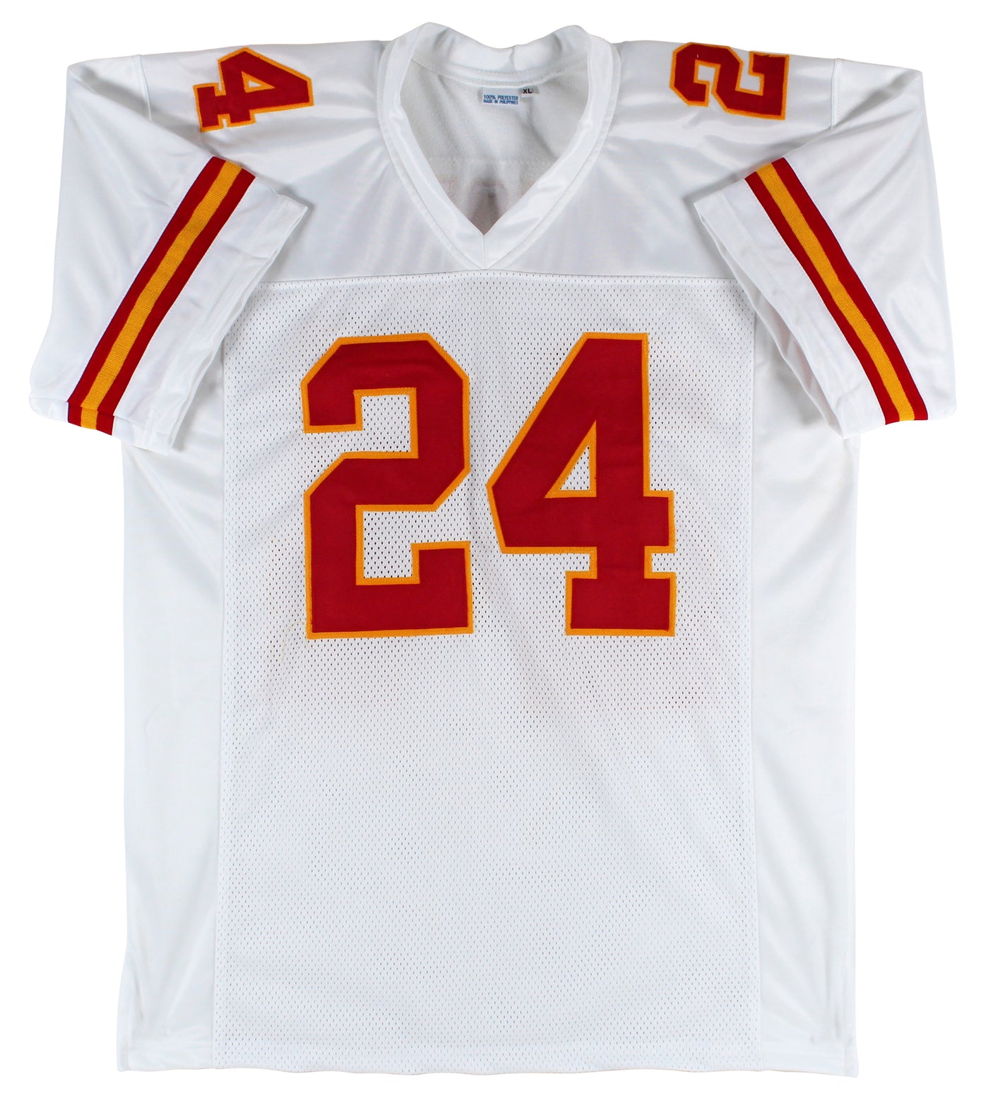 Skyy Moore Authentic Signed White Pro Style Jersey Autographed BAS Witnessed