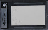 David Hasselhoff Baywatch Authentic Signed 3x5 Index Card BAS Slabbed