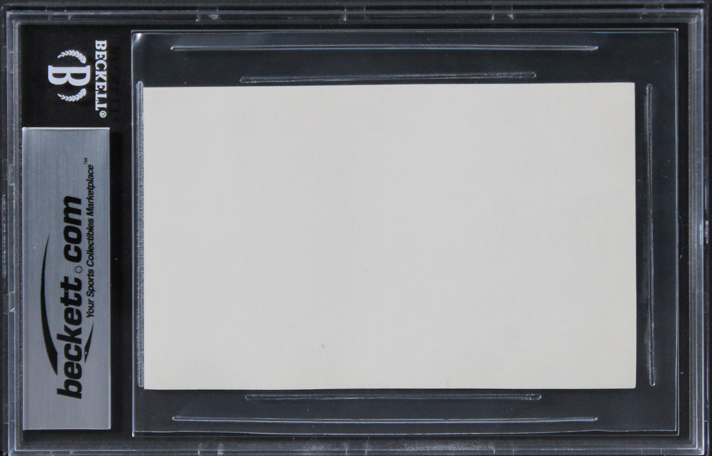 John Malkovich Con Air Authentic Signed 3x5 Index Card Autographed BAS Slabbed