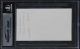 Ivan Reitman Ghostbusters Authentic Signed 3x5 Index Card BAS Slabbed 2