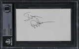 Ivan Reitman Ghostbusters Authentic Signed 3x5 Index Card BAS Slabbed 2