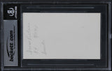 Ivan Reitman Ghostbusters Authentic Signed 3x5 Index Card BAS Slabbed 2