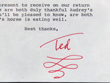 Dr. Seuss Authentic Signed 8.5x11 Letter Dated July 7, 1980 BAS Slabbed