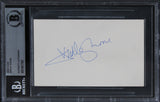 Dudley Moore Arthur Authentic Signed 3x5 Index Card Autographed BAS Slabbed