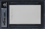 Dudley Moore Arthur Authentic Signed 3x5 Index Card Autographed BAS Slabbed