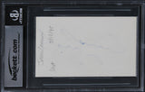 James Cameron Titanic Authentic Signed 3x5 Index Card Autographed BAS Slabbed 3