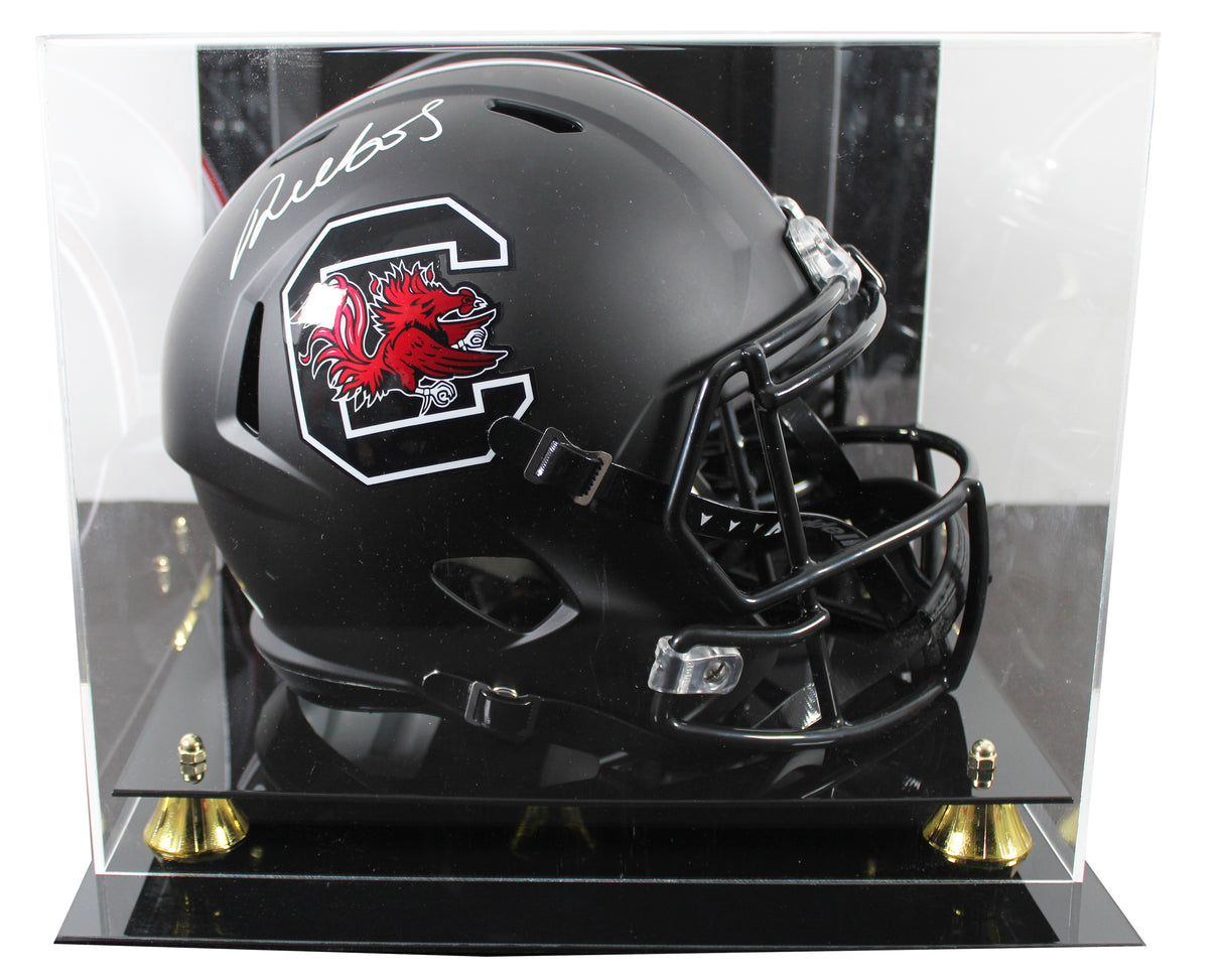 South Carolina Deebo Samuel Signed Black Full Size Speed Rep Helmet w/ Case JSA