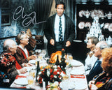 Chevy Chase Christmas Vacation Signed 16x20 Dinner Photo w/ Silver Sig BAS Wit
