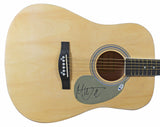 Mick Jagger Rolling Stones Authentic Signed Natural Acoustic Guitar BAS #A78557